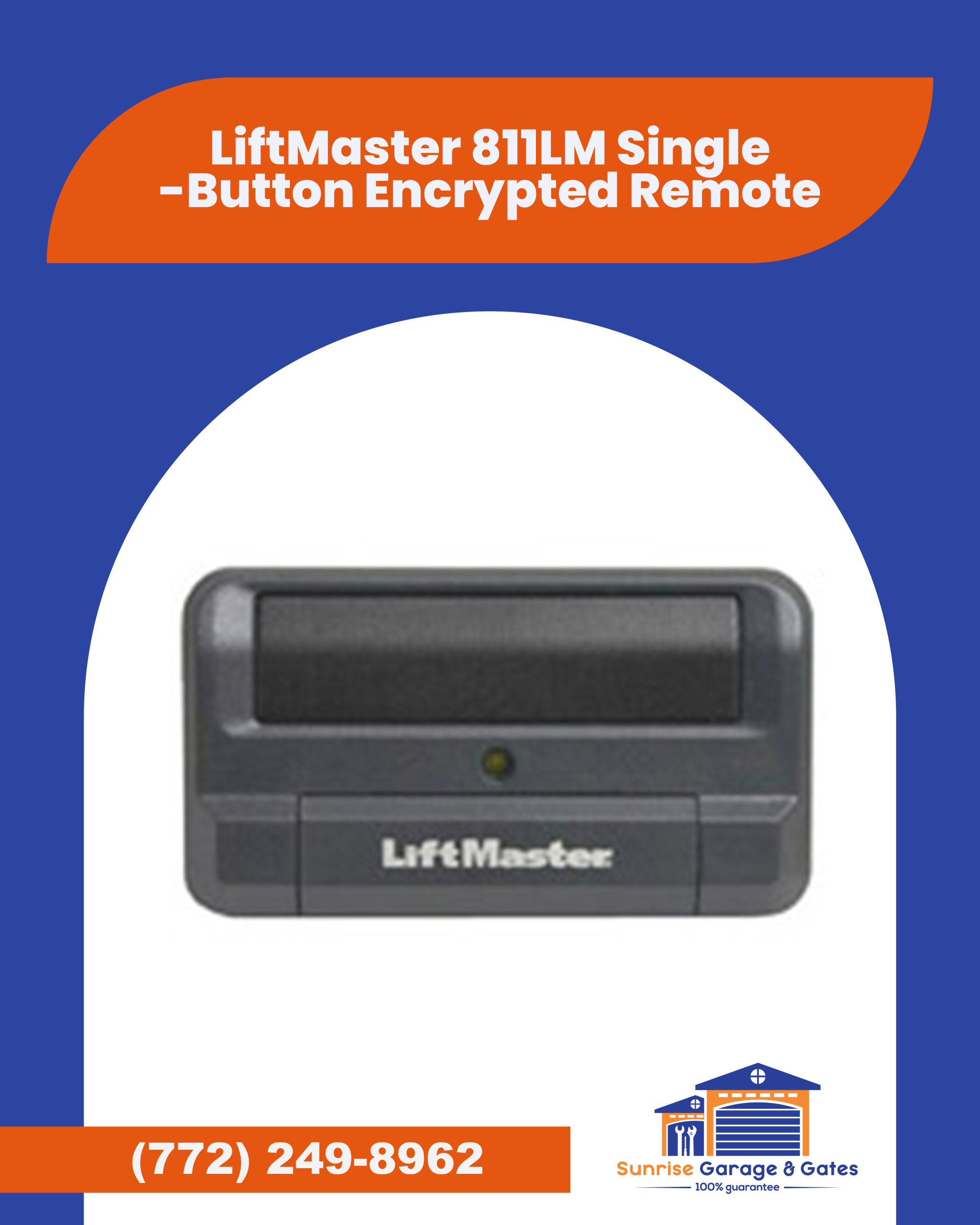 LiftMaster 811LM Single-Button Encrypted Remote - Image 2