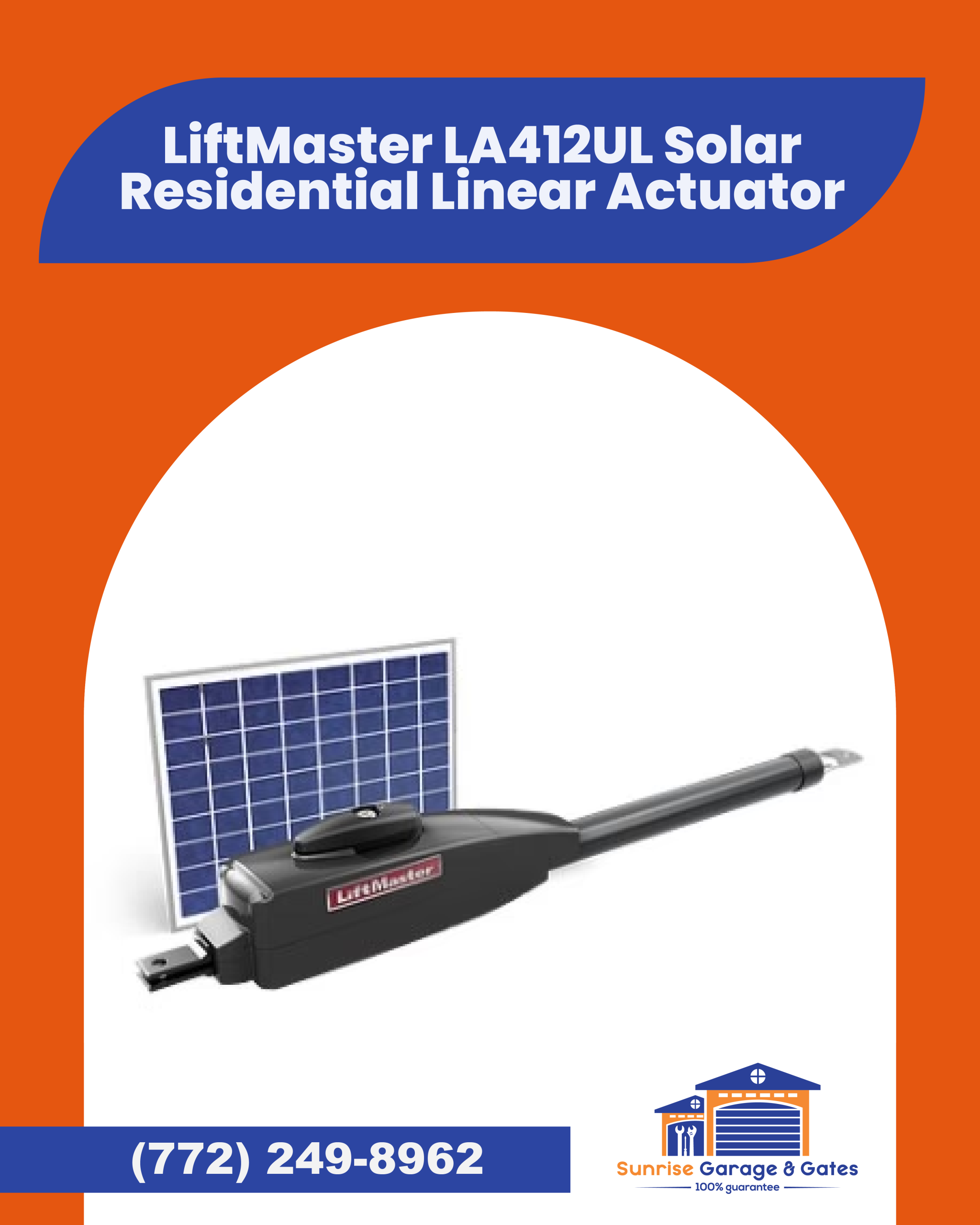 LiftMaster LA412UL Solar Residential Linear Actuator - Image 2